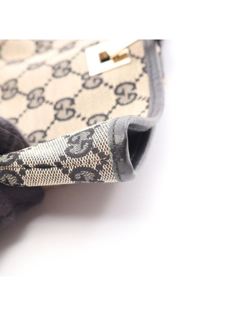 Gucci Tote GG Canvas Beige Navy - Picture 8 of 14